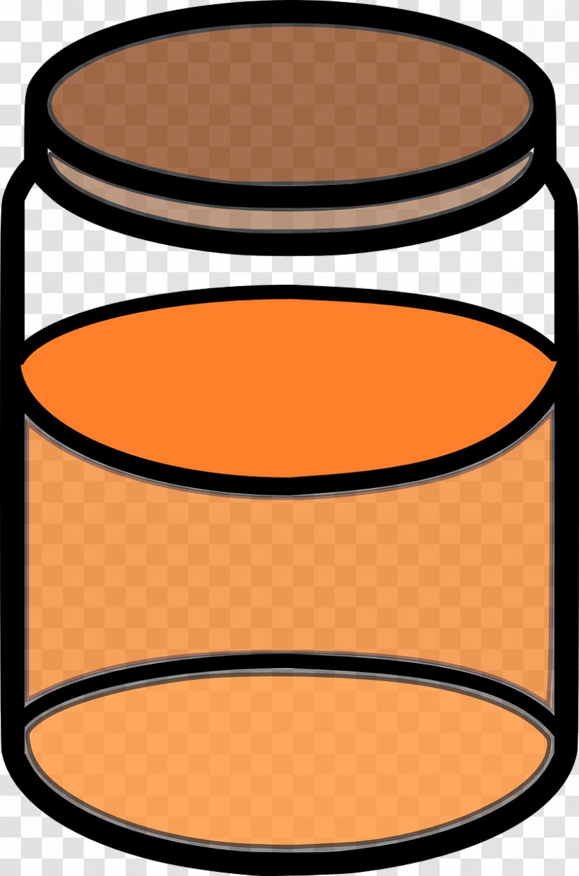 Clip Art Jar Image Vector Graphics - Orange Transparent PNG