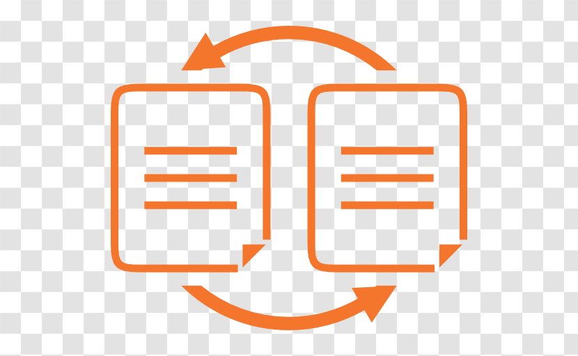 Orange Background - File Sharing Transparent PNG