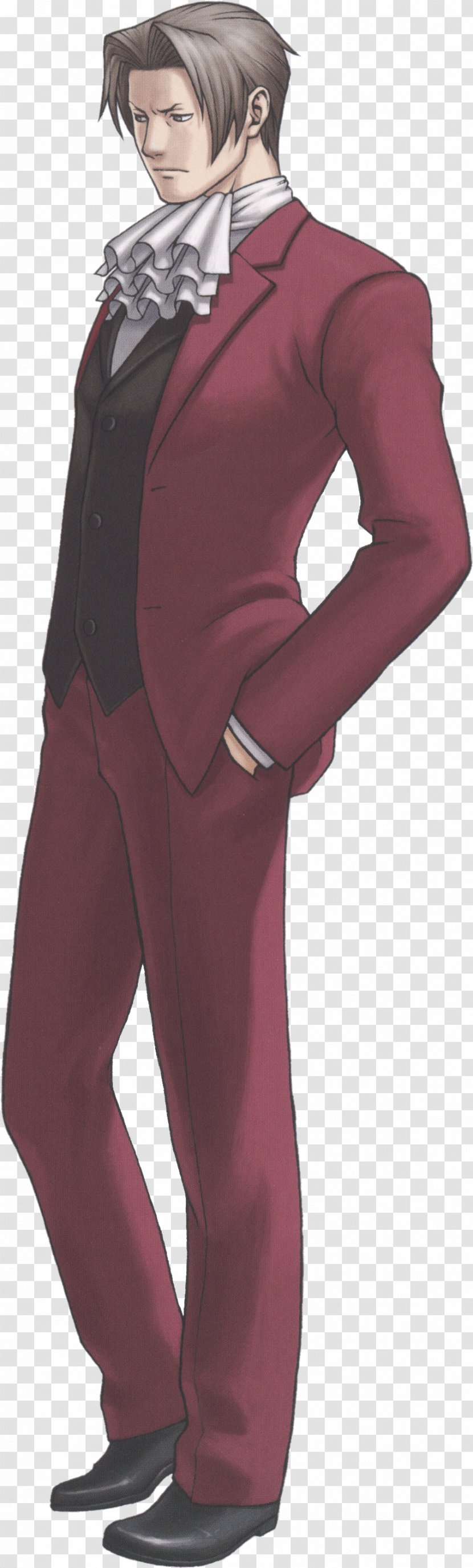 Professor Layton Vs. Phoenix Wright: Ace Attorney − Justice For All Investigations: Miles Edgeworth - Frame - Apollo Justice: Transparent PNG