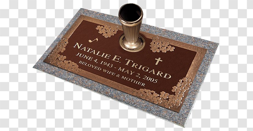 Memorial Bronze Headstone Commemorative Plaque Grave - Design Classic - Custom Markers Transparent PNG