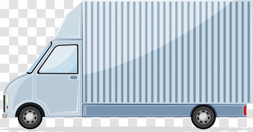 Car Compact Van Truck - Automotive Exterior - Decoration Design Vector Transparent PNG