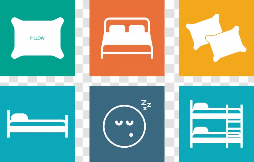 Bedding Pillow Icon - Bed Picture Collection Transparent PNG
