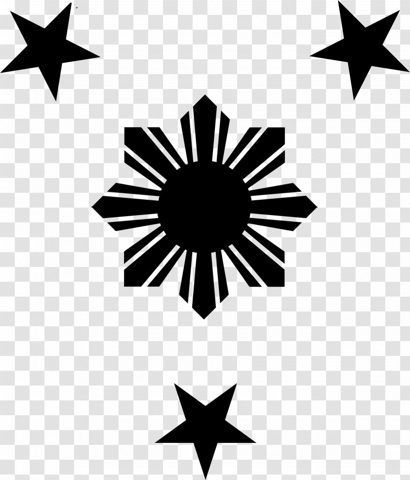 Sun Symbol - Filipino - Blackandwhite Transparent PNG