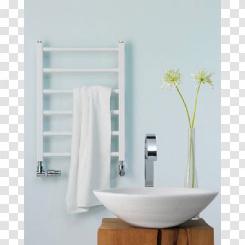 Heated Towel Rail Steel Bathroom White - Berogailu - Floor Rack Transparent PNG