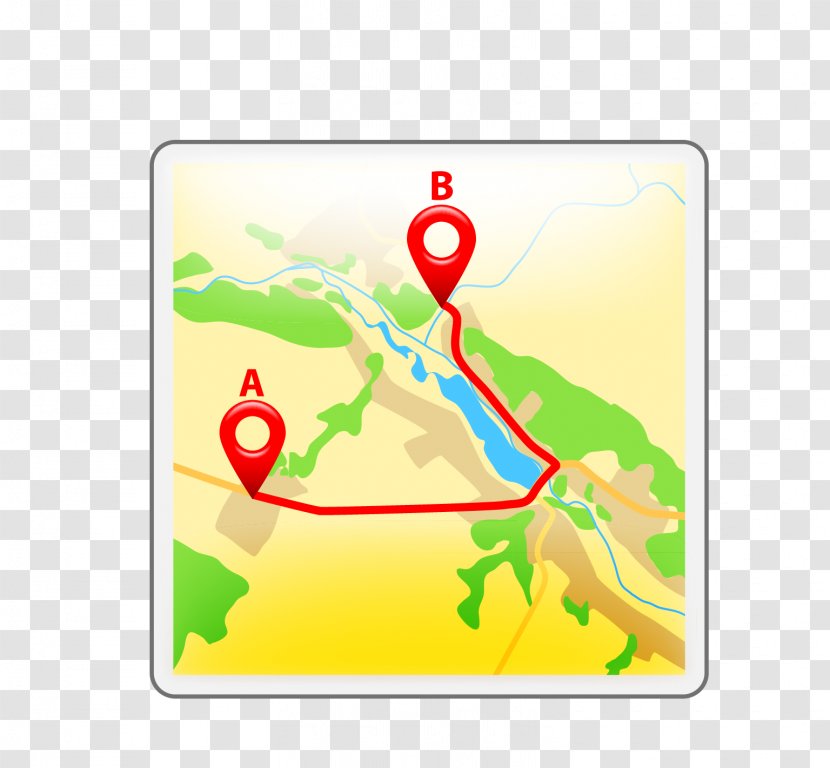 GPS Navigation Device Illustration - Organism - Vector Map Icon Transparent PNG
