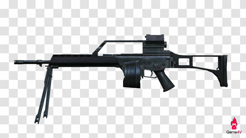 Heckler & Koch G36 Firearm Weapon MP5 - Silhouette - Machine Gun Transparent PNG