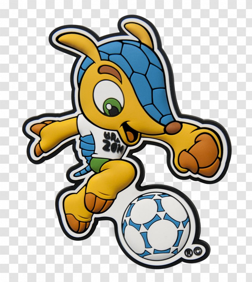 2014 FIFA World Cup Brazil Mascot Fuleco Cartoon Transparent PNG