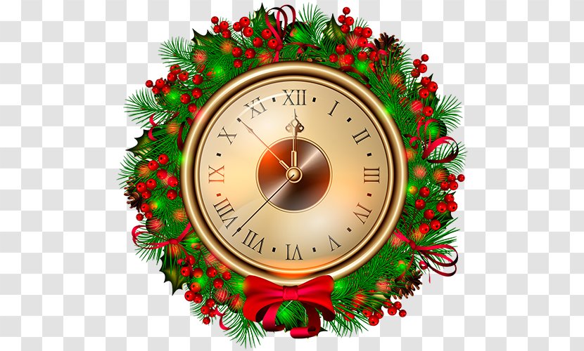 Christmas Decoration Clock Countdown Clip Art Transparent PNG