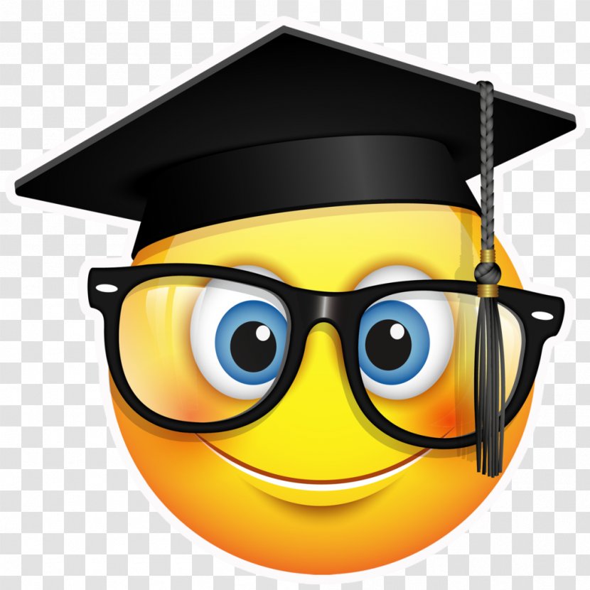 Graduation Ceremony Emoji Square Academic Cap Clip Art - Education Transparent PNG