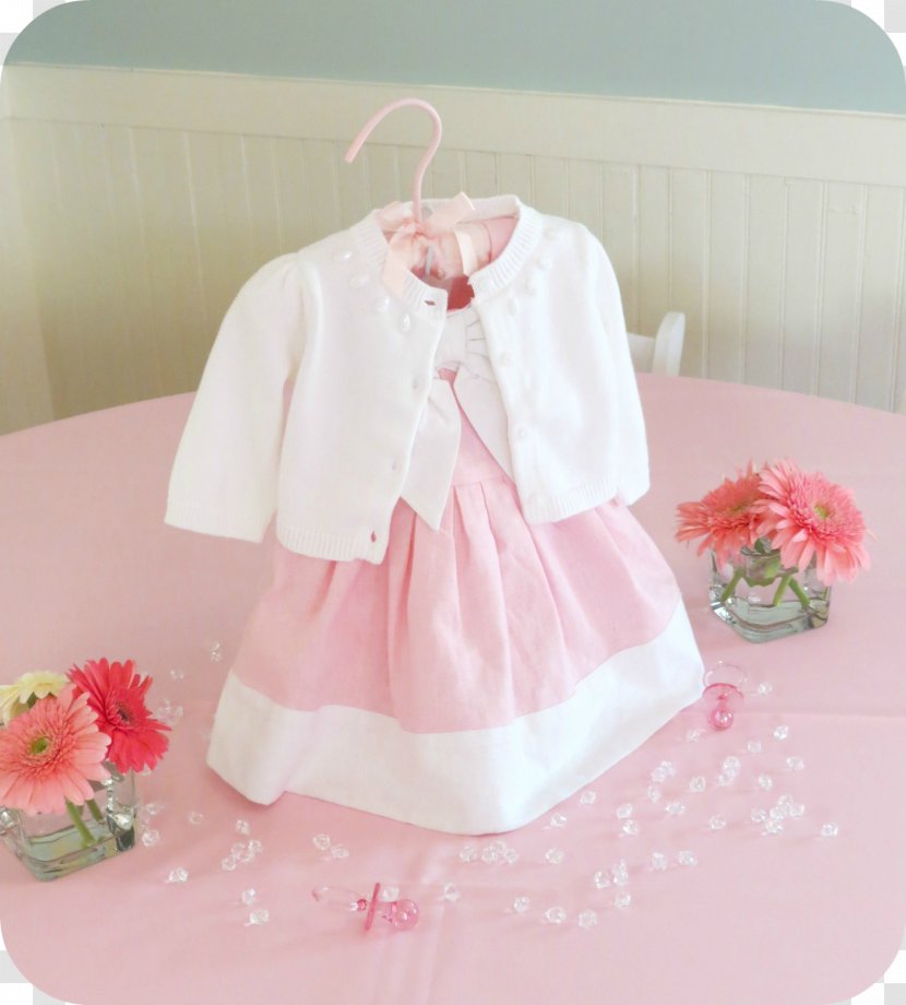 Centrepiece Baby Shower Children's Clothing Dress - Watercolor Transparent PNG