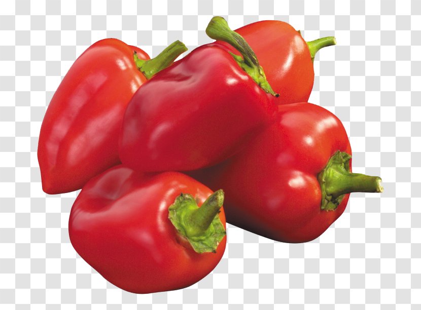 Bell Pepper Cayenne Chili Black - Peppers - Fresh Red Transparent PNG