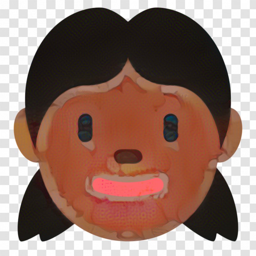 Smile Emoji - Dark Skin - Snout Transparent PNG