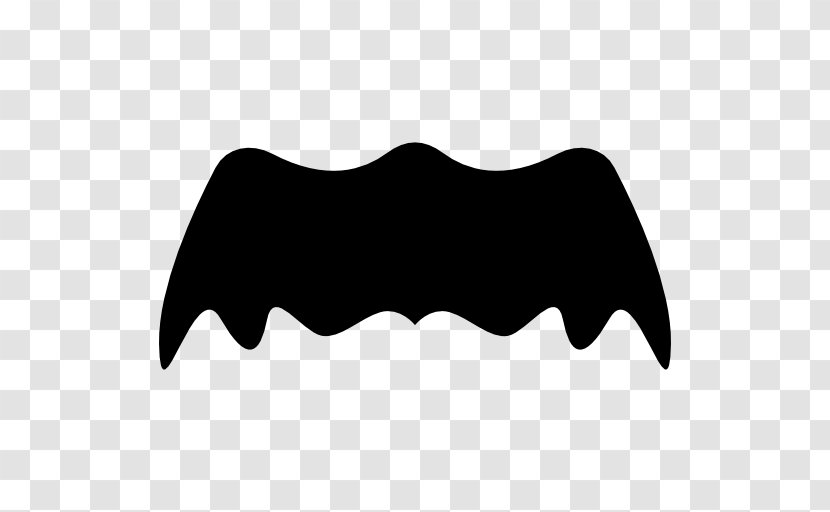 Moustache Shape Silhouette Facial Hair - Monochrome Photography - Irregular Transparent PNG