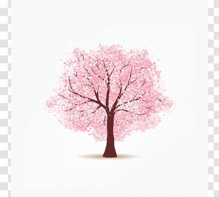 Paper Cherry Blossom - Stock Photography - Vector Tree Transparent PNG