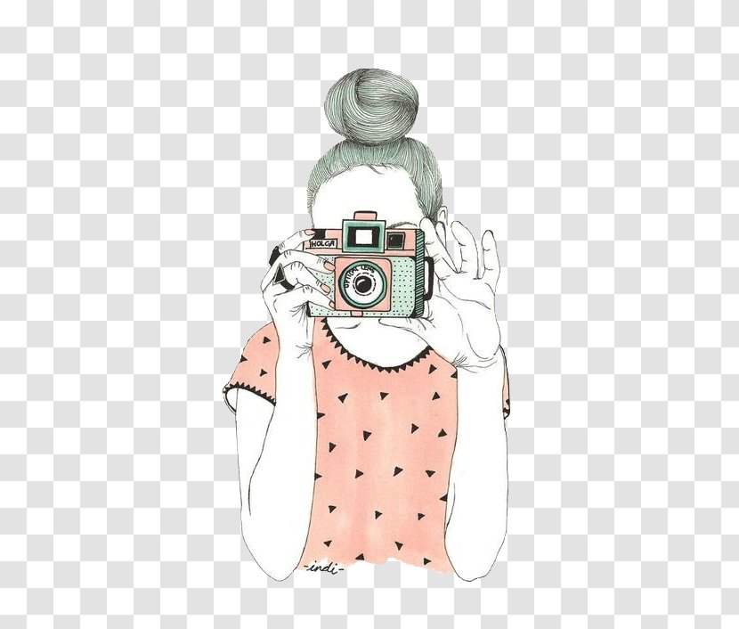 Illustration Drawing Photography Camera Image - Costume Design Transparent PNG