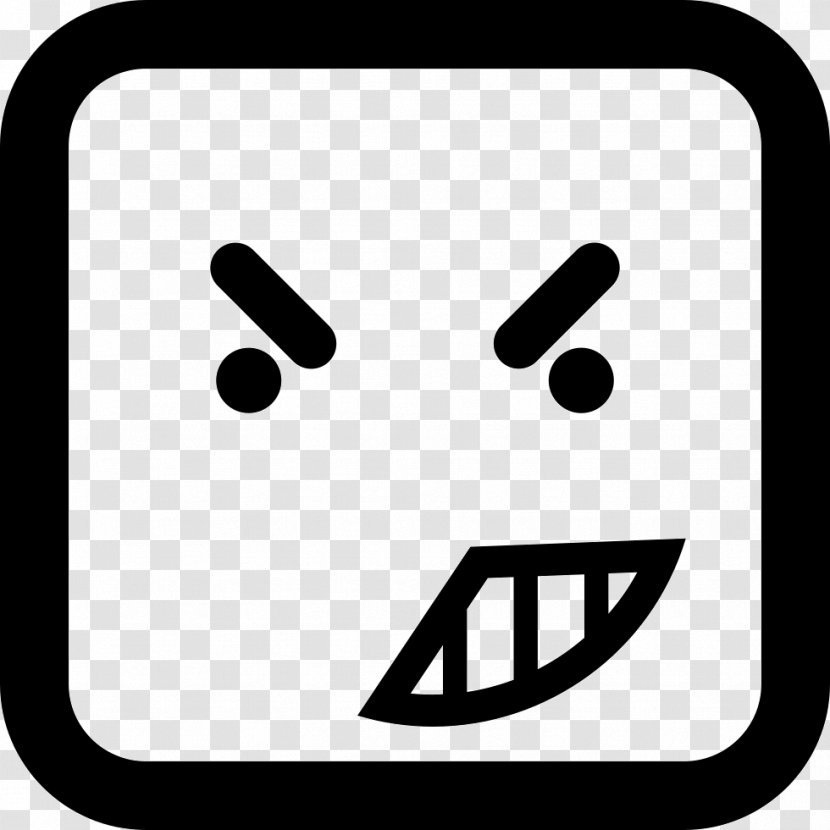 Rectangle Square Geometry Clip Art - Face - Angry Symbol Transparent PNG
