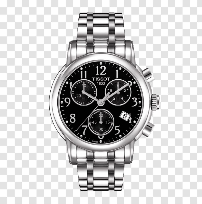 Tissot Watch Chronograph Quartz Clock Swiss Made - Metal Transparent PNG
