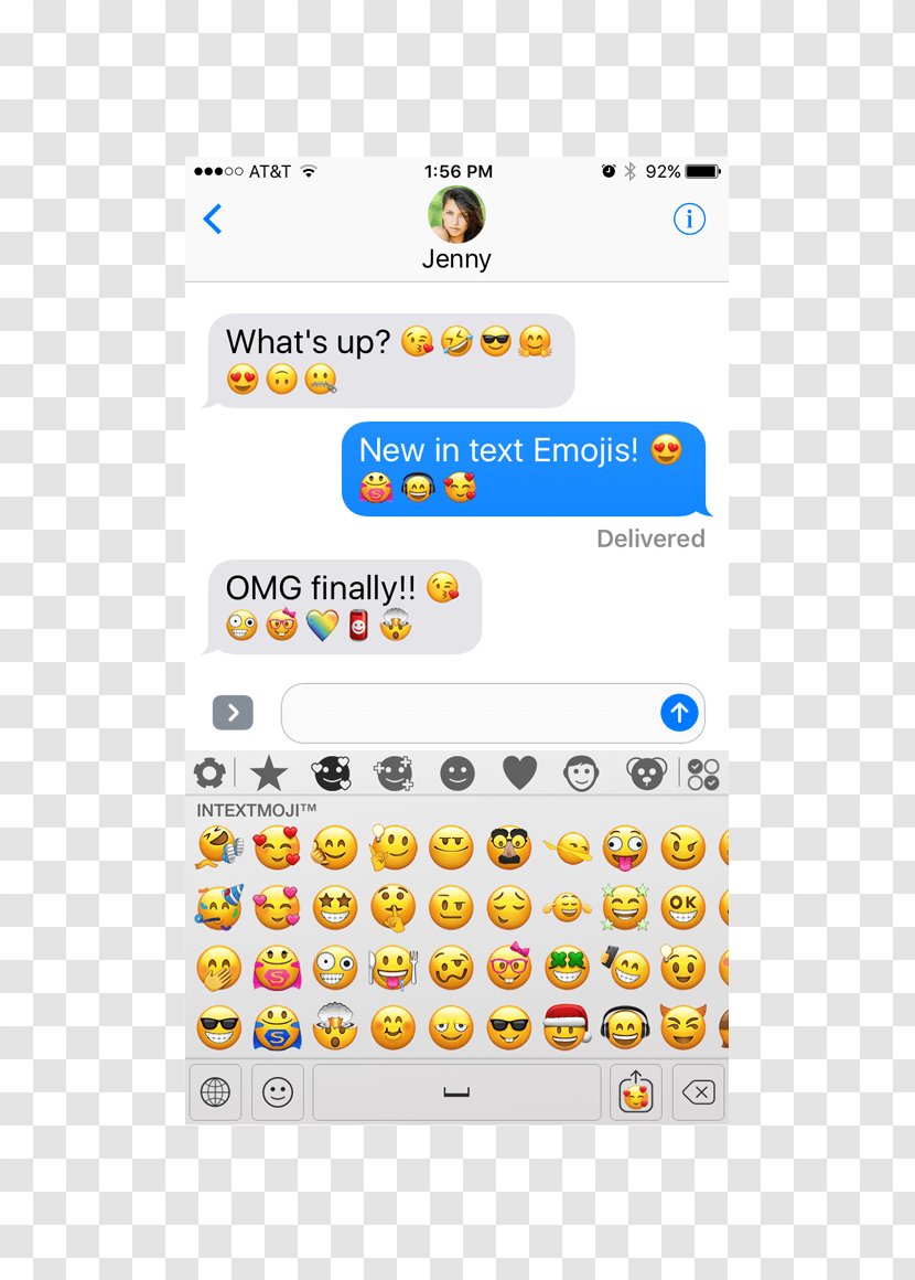 Emoji Emoticon Text Messaging Mobile Phones - Screenshot Transparent PNG