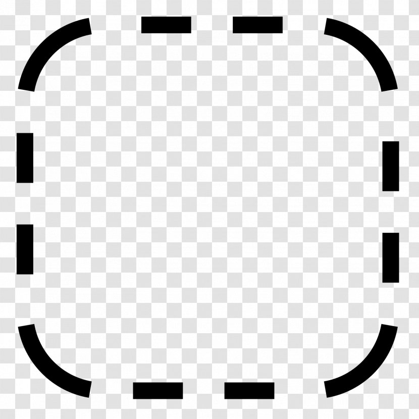Black And White Monochrome Photography Symbol - Dotted Line Transparent PNG
