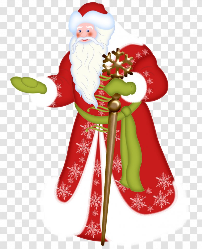 Ded Moroz Snegurochka Santa Claus New Year Tree - Grandfather Transparent PNG
