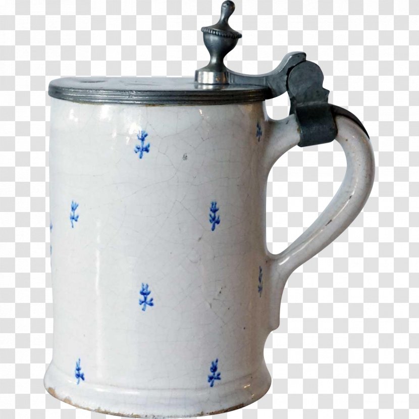 Jug Coffee Cup Ceramic Mug - Cobalt Blue Transparent PNG