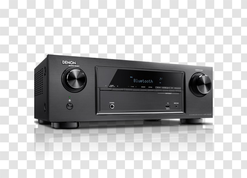 AV Receiver Denon AVR-X540 Audio AVR X2400H - Stereophonic Sound - Electronic Instrument Transparent PNG