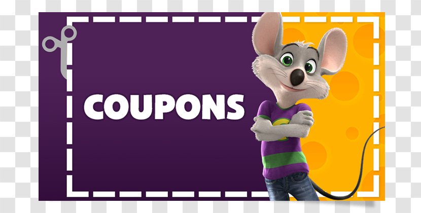 Chuck E. Cheese's Coupon Pizza Code Transparent PNG