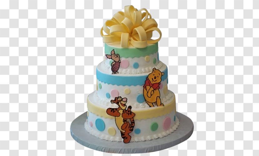 Winnie-the-Pooh Baby Shower Diaper Cake Infant Party - Delivery Transparent PNG
