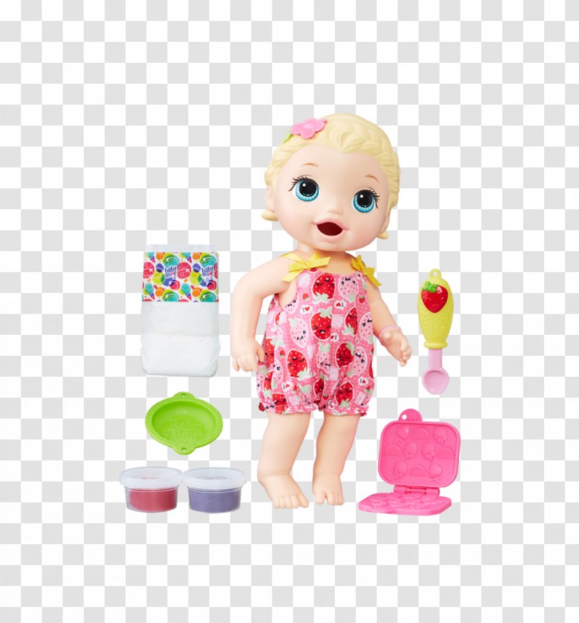 Baby Alive Super Snacks Snackin' Lily Doll Toy Child - Toddler Transparent PNG