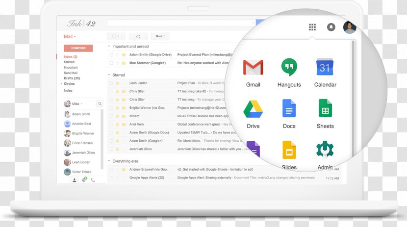 G Suite Google Cloud Platform Drive Microsoft Office 365 - Gmail Transparent PNG