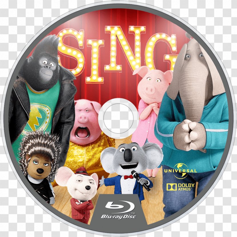 Blu-ray Disc Ultra HD Compact 4K Resolution Animated Film - Dreamworks Animation - Singmovie Transparent PNG
