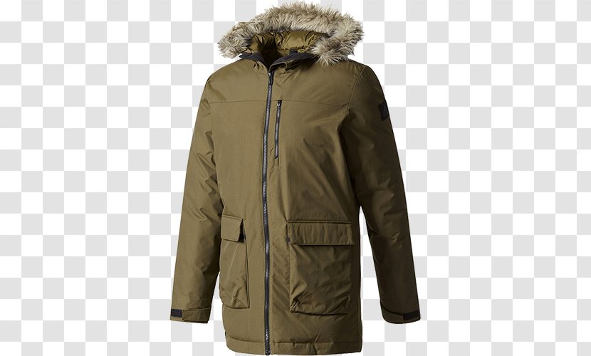 Hoodie Jacket Parka Adidas Coat - Fur Transparent PNG