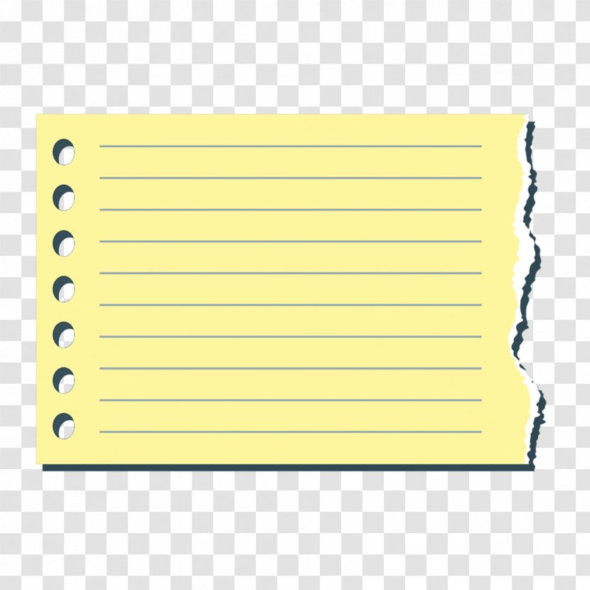 Paper Notebook Post-it Note - Clip - Vector Torn Sheet Material Transparent PNG