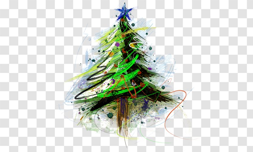 Christmas Tree New Year Ornament - Pine Family Transparent PNG