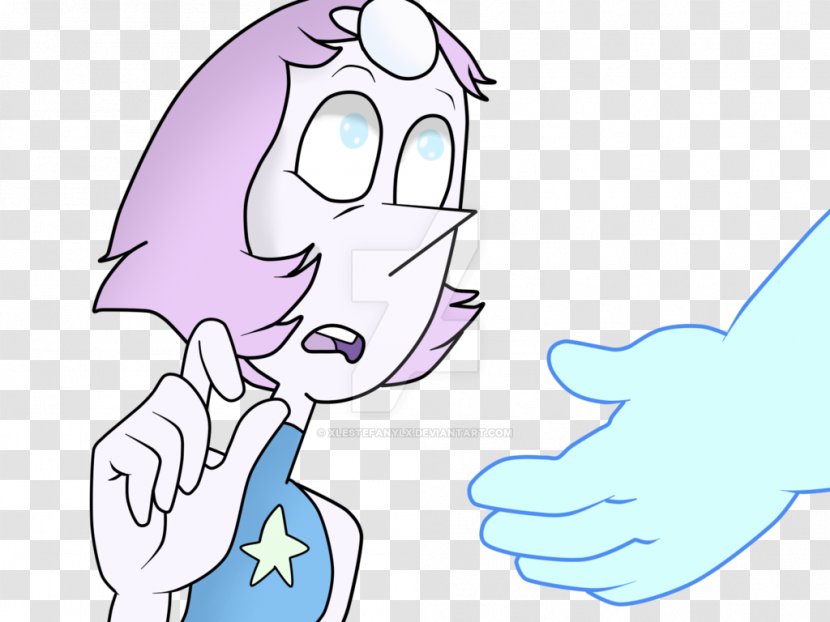 Pearl Thumb Fan Art Amethyst - Heart - Steven Universe Transparent PNG