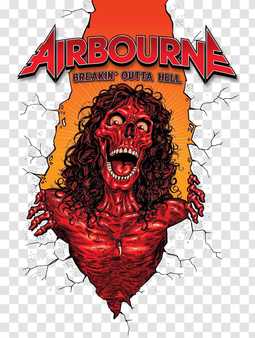 Airbourne Breakin' Outta Hell Phonograph Record Album Artist - Fictional Character - Art Transparent PNG