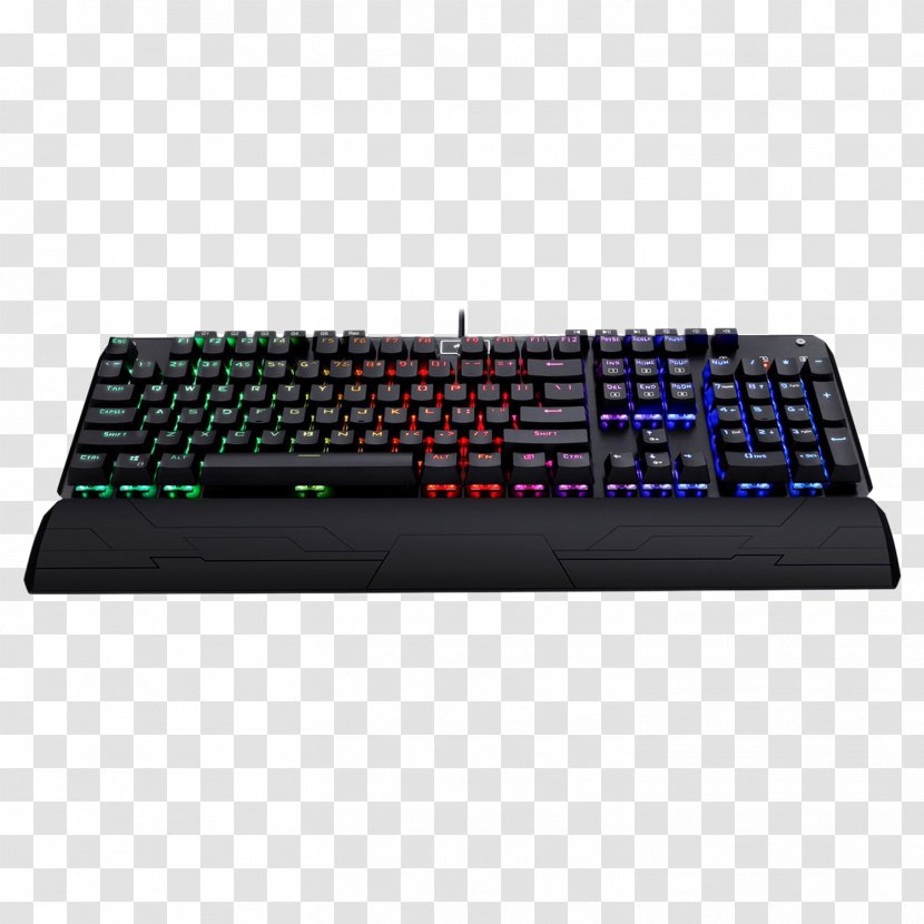 Computer Keyboard Corsair Gaming K95 Backlight Keypad RGB Color Model - Multimedia - Cherry Transparent PNG