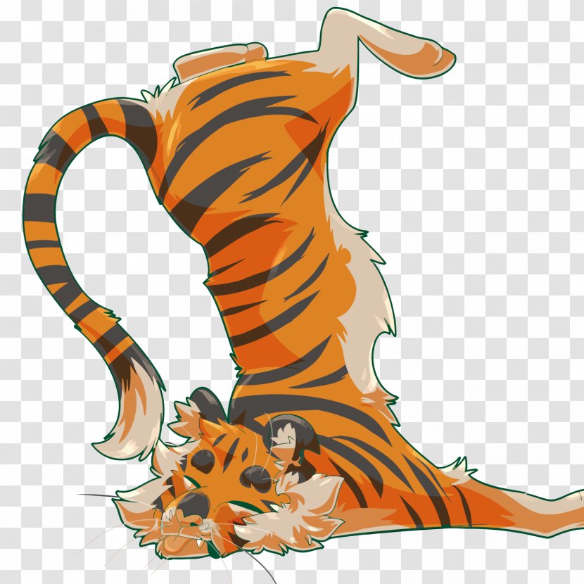 Tiger - Orange - The Vector Falls On Transparent PNG