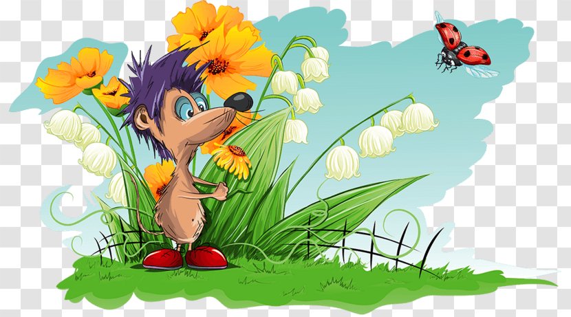 Clip Art Vector Graphics Illustration Image Desktop Wallpaper - Grass - Cartoon Hedgehog Transparent PNG