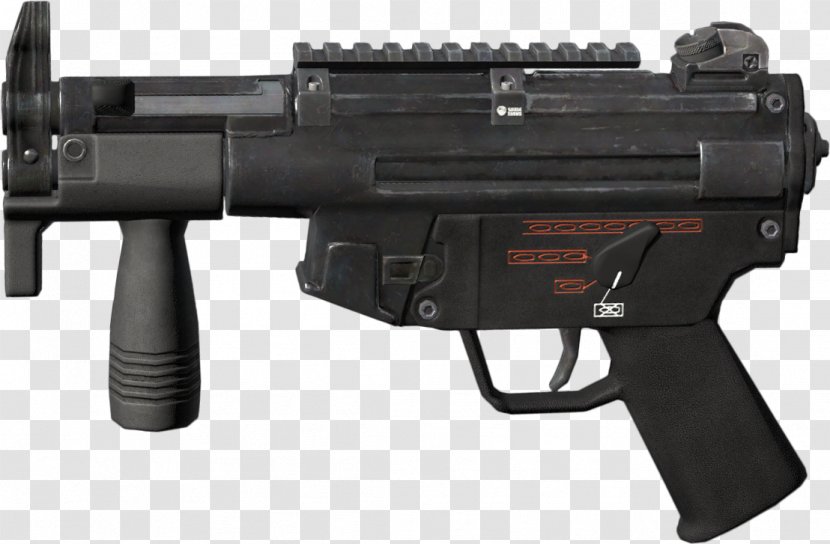Heckler & Koch MP5 Weapon Firearm 40 Mm Grenade Submachine Gun - Heart Transparent PNG