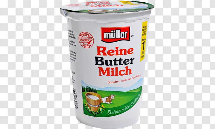 Buttermilk Soured Milk Müller Supermarket Transparent PNG