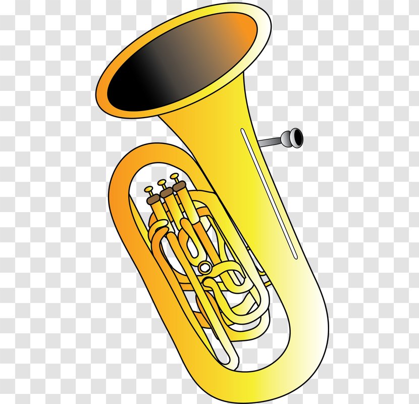 Clip Art Mellophone Tuba Brass Instruments Image - Musical Transparent PNG