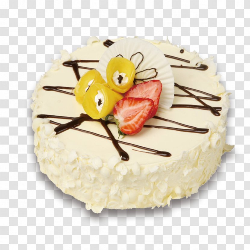 White Chocolate Cake Fruitcake Birthday Muffin - Food Transparent PNG