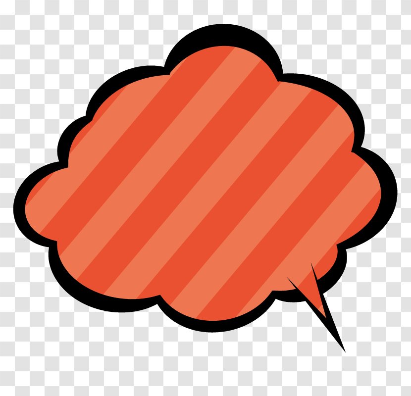 Cartoon Speech Bubble . - Flower - Redm Transparent PNG