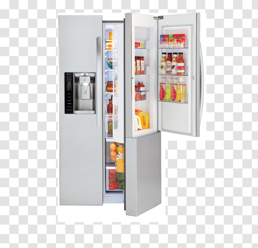 Refrigerator LG LSXS26366 Electronics GLC8839SCLg Réfrigérateur Multi Portes Lg GLC8839SC Door In Home Appliance - Ice Makers Transparent PNG