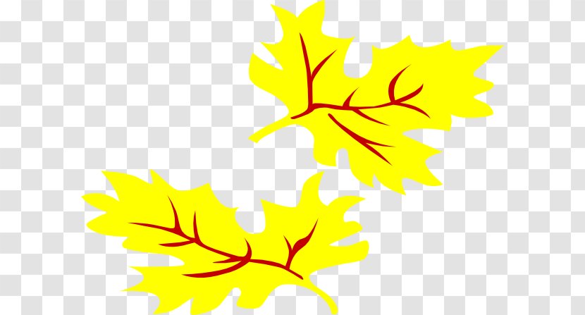 Autumn Leaf Color Yellow Clip Art - Flora - Fall Leaves Cartoon Transparent PNG