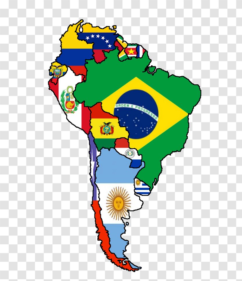 Flags Of South America United States Latin Map Transparent PNG