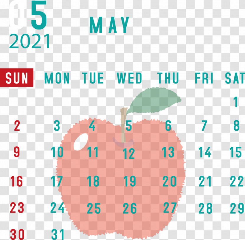 May 2021 Printable Calendar May 2021 Calendar Transparent PNG