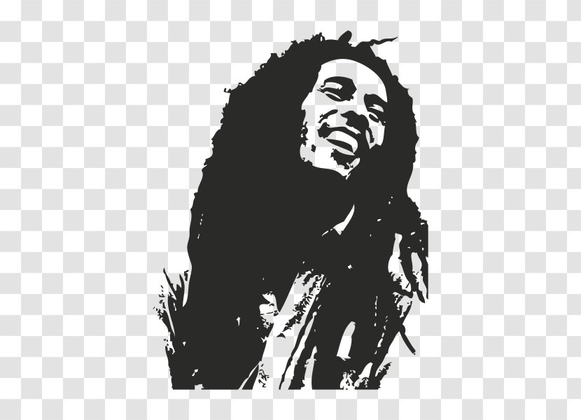 Bob Marley Bumper Sticker Wall Decal - Watercolor Transparent PNG