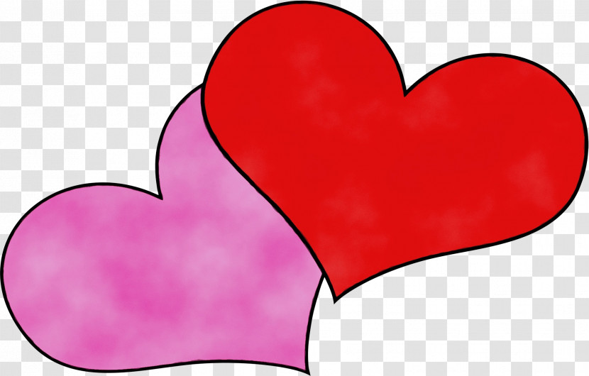 Heart Pink Red Love Heart Transparent PNG